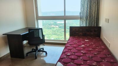 Bedroom Image of 1000 Sq.ft 2 BHK Apartment / Flat for sale in Aurum Q Residences, Ghansoli Navi Mumbai for Rs. 20000000