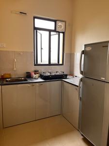 Kitchen Image of 530 Sq.ft 1 BHK Apartment / Flat for rent in New Town Kolkata for Rs. 22000