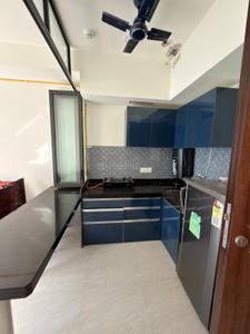 Kitchen Image of 450 Sq.ft 1 BHK Apartment / Flat for rent in Lodha Crown, Thane West Thane for Rs. 35000