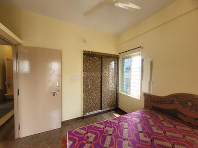 Bedroom Image of 1000 Sq.ft 1 BHK Builder Floor for rent in Bilekahalli Bengaluru for Rs. 18000