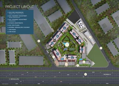 Image of 1631 Sq.ft 3 BHK Apartment / Flat for sale in Yashada EVO, Punawale, Pune for Rs. 13000000