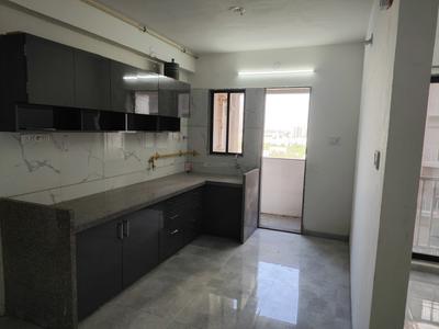 Kitchen Image of 1650 Sq.ft 3 BHK Apartment / Flat for rent in Vaishnodevi Kingswood, Sima Nagar Surat for Rs. 22000