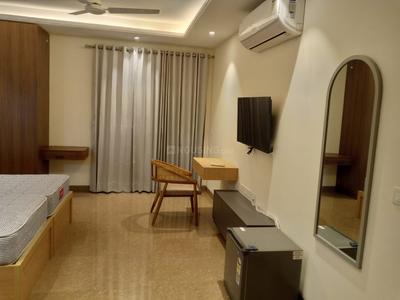 Bedroom Image of 610 Sq.ft 1 RK Studio for rent in South City Floors 1, Sector 41 Gurgaon for Rs. 42000
