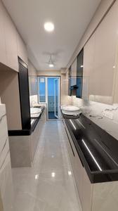Kitchen Image of 1250 Sq.ft 2 BHK Builder Floor for rent in Sector 40 Gurgaon for Rs. 51000