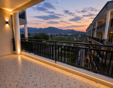 Balcony Image of 1395 Sq.ft 2 BHK Apartment / Flat for sale in Rajpur Road Dehradun for Rs. 11800000