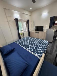 Bedroom Image of 400 Sq.ft 1 RK Apartment / Flat for rent in Aalaya Building Dreams Hill View, J P Nagar Mysore for Rs. 14000