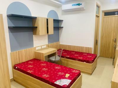 Bedroom Image of the hostel yard in Kamla Nagar, New Delhi