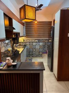 Kitchen Image of 1500 Sq.ft 3 BHK Apartment / Flat for rent in Punkunnam Thrissur for Rs. 30000