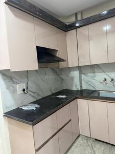 Kitchen Image of 650 Sq.ft 2 BHK Builder Floor for rent in Guru Ji Homes Part 2, Dwarka Mor New Delhi for Rs. 15000