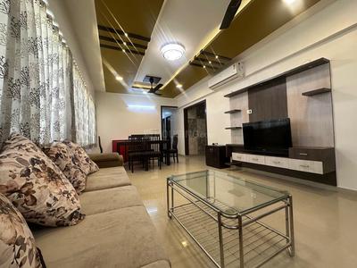 Hall Image of 1215 Sq.ft 3 BHK Apartment / Flat for rent in Ganesh Malabar County II, Chharodi Ahmedabad for Rs. 30000