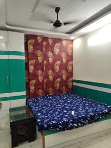 Bedroom Image of 450 Sq.ft 1 BHK Builder Floor for rent in Mahavir Enclave New Delhi for Rs. 17000