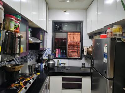 Kitchen Image of 900 Sq.ft 2 BHK Apartment / Flat for rent in Vihang Valley, Kasarvadavali Thane for Rs. 18006
