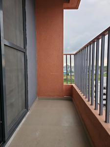 Bedroom Two Image of 1050 Sq.ft 3 BHK Apartment / Flat for rent in Shruti Radhe Windsun, Charholi Budruk Pune for Rs. 24000