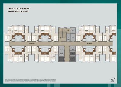 Image of 550 Sq.ft 1 BHK Apartment / Flat for sale in Dosti West County, Thane West, Thane for Rs. 6200000