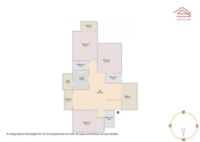 Image of 1695 Sq.ft 3 BHK Apartment / Flat for sale in Skyline Magnolia, Horamavu, Bengaluru for Rs. 14800000