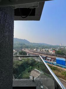 Balcony Image of 600 Sq.ft 1 BHK Apartment / Flat for rent in Unique Vistas, Thane West Thane for Rs. 35000