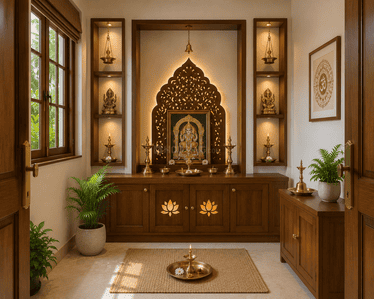 Pooja Room Image of 2000 Sq.ft 3 BHK Villa for sale in Chembukkav Thrissur for Rs. 11800000