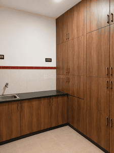Kitchen Image of 1100 Sq.ft 2 BHK Builder Floor for rent in Mathikere Bengaluru for Rs. 28000