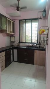 Kitchen Image of 480 Sq.ft 1 BHK Apartment / Flat for rent in CIDCO Fam CHS, Kopar Khairane Navi Mumbai for Rs. 30000