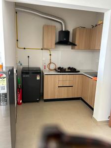 Kitchen Image of 550 Sq.ft 1 RK Apartment / Flat for rent in Bhartiya Nikoo Homes 4, Tirumanahalli Bengaluru for Rs. 37000