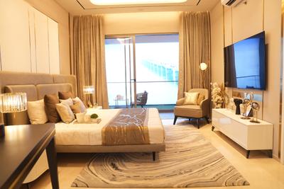 Bedroom Image of 1131 Sq.ft 3 BHK Apartment / Flat for sale in L And T Crescent Bay T3, Parel Mumbai for Rs. 47500000