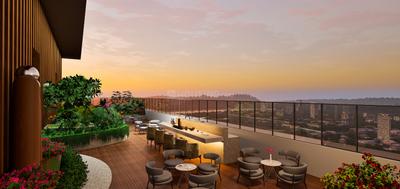 Balcony Image of 750 Sq.ft 2 BHK Apartment / Flat for sale in Rustomjee La Familia Wing A, Thane West Thane for Rs. 15000000