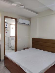 Bedroom Image of 980 Sq.ft 1 BHK Builder Floor for rent in Sector 27 Gurgaon for Rs. 34000