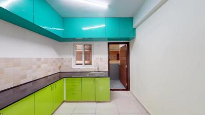 Kitchen Image of 1500 Sq.ft 3 BHK Apartment / Flat for sale in Ecolife Elements Of Nature Akash Block B And C, Balagere Bengaluru for Rs. 12500000