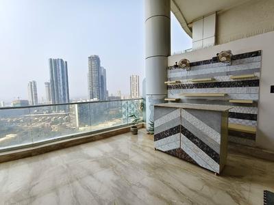 Balcony Image of 2710 Sq.ft 3 BHK Apartment / Flat for rent in Enpar Lotus 101 Worli Residences, Lower Parel Mumbai for Rs. 400000