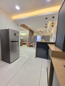 Kitchen Image of 1600 Sq.ft 3 BHK Apartment / Flat for rent in Darshanam Club Life, Undera Vadodara for Rs. 55000