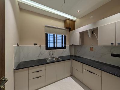 Kitchen Image of 370 Sq.ft 1 BHK Builder Floor for rent in Bada Bangarda Indore for Rs. 12000