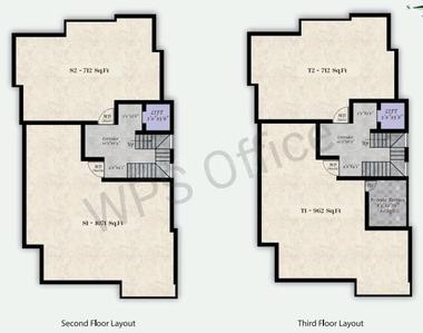 Floor Plan Image of 962 Sq.ft 2 BHK Apartment / Flat for sale in Pammal Chennai for Rs. 6012500