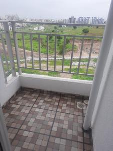 Balcony Image of 950 Sq.ft 2 BHK Apartment / Flat for rent in Majestique Rhythm County, Handewadi Pune for Rs. 20500