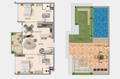 Image of 755 Sq.ft 1 BHK Apartment / Flat for sale in Calangute, Goa for Rs. 13200000