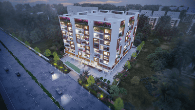 Building Image of 1875 Sq.ft 3 BHK Apartment / Flat for sale in ARK Aptha, Karmanghat Hyderabad for Rs. 13500000