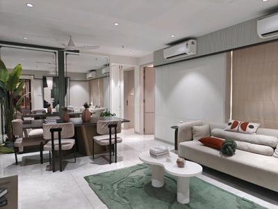 Living Room Image of 1096 Sq.ft 3 BHK Apartment / Flat for sale in Hubtown Rising City, Ramabai Ambedkar Nagar Mumbai for Rs. 28500000