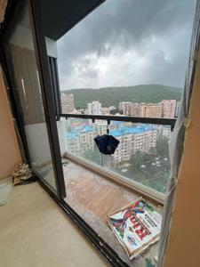 Balcony Image of 625 Sq.ft 1 BHK Apartment / Flat for rent in DSS Mahavir Spring, Thane West Thane for Rs. 40000