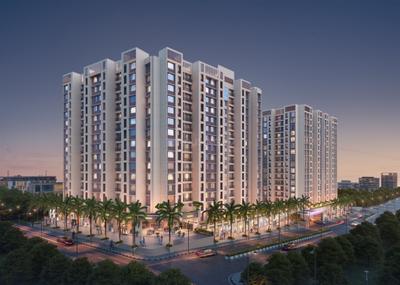Image of 715 Sq.ft 1 BHK Apartment / Flat for sale in Charms Global City, Ambernath East, Ambernath for Rs. 3200000