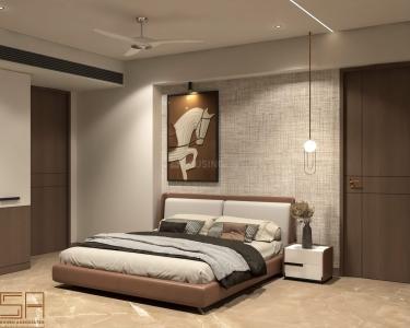 Bedroom Image of 5500 Sq.ft 4 BHK Apartment / Flat for rent in Venus Pashmina, Bodakdev Ahmedabad for Rs. 250000