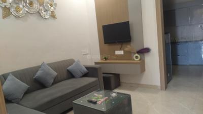 Living Room Image of 1000 Sq.ft 1 BHK Builder Floor for rent in Mahalakshmi Nagar Indore for Rs. 20000