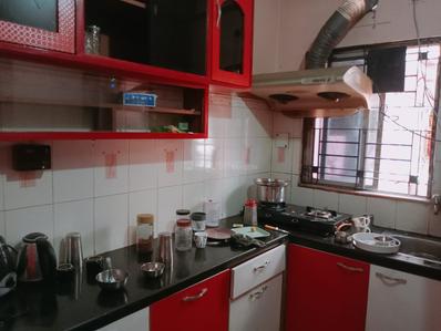 Kitchen Image of 1150 Sq.ft 3 BHK Apartment / Flat for rent in Belghoria Kolkata for Rs. 20000