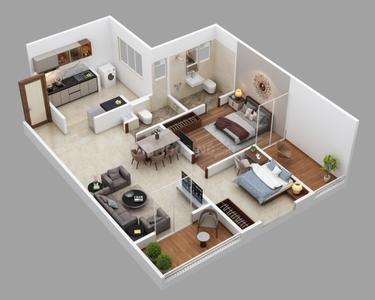 Image of 1400 Sq.ft 3 BHK Apartment / Flat for sale in Choice Goodwill Elements, Lohegaon, Pune for Rs. 8000000