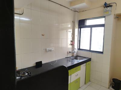 Kitchen Image of 600 Sq.ft 1 BHK Apartment / Flat for rent in Thane West Thane for Rs. 20000