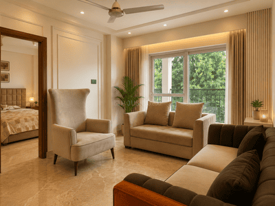Living Room Image of 2200 Sq.ft 4 BHK Apartment / Flat for sale in Galaxy Luxotica, Dalanwala Dehradun for Rs. 25000000