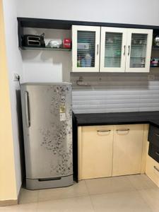 Kitchen Image of 600 Sq.ft 1 BHK Apartment / Flat for rent in Nirvana Lifecity, Lohegaon Pune for Rs. 15000