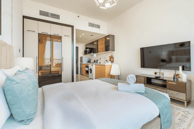 Hall Image of 407 Sq.ft 1 RK Apartment / Flat for sale in Jebel Ali Village Dubai for Rs. 18299835
