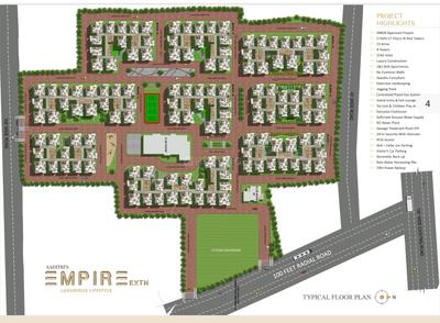 Image of 1250 Sq.ft 2 BHK Apartment / Flat for sale in Aaditris Empire, Kollur, Hyderabad for Rs. 7500000