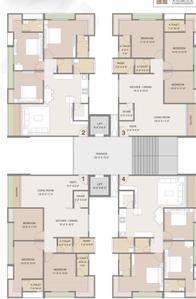 Image of 1865 Sq.ft 3 BHK Apartment / Flat for sale in Sanctum Palacio, Palanpur, Surat for Rs. 7833000