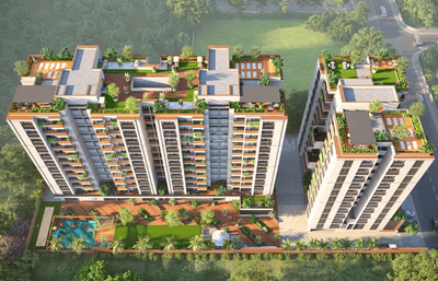 Image of 1093 Sq.ft 3 BHK Apartment / Flat for sale in Kailash Rudraksh, Nana Chiloda, Ahmedabad for Rs. 7300000