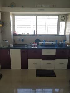 Kitchen Image of 1600 Sq.ft 3 BHK Apartment / Flat for sale in Woods Ville, Moshi Pune for Rs. 6155200